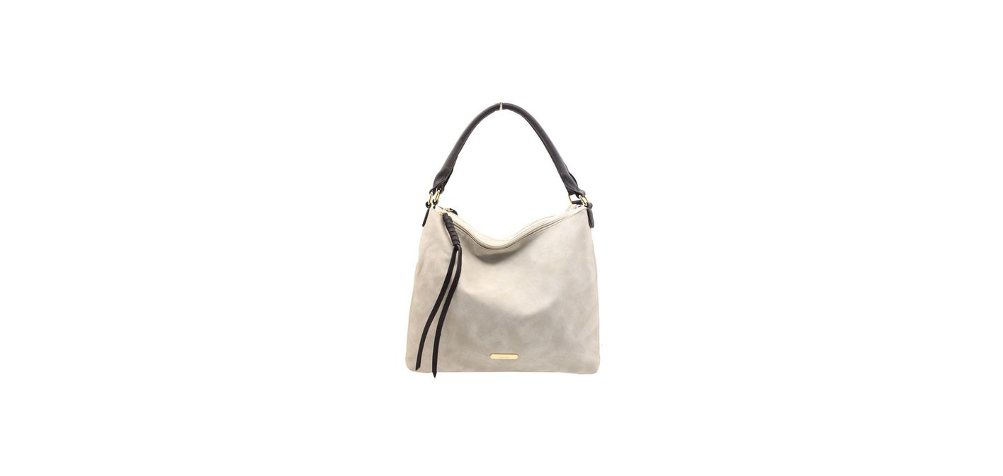 Blackcherry Double Compartment Lila Shoulder Bag &#8211; Grey
