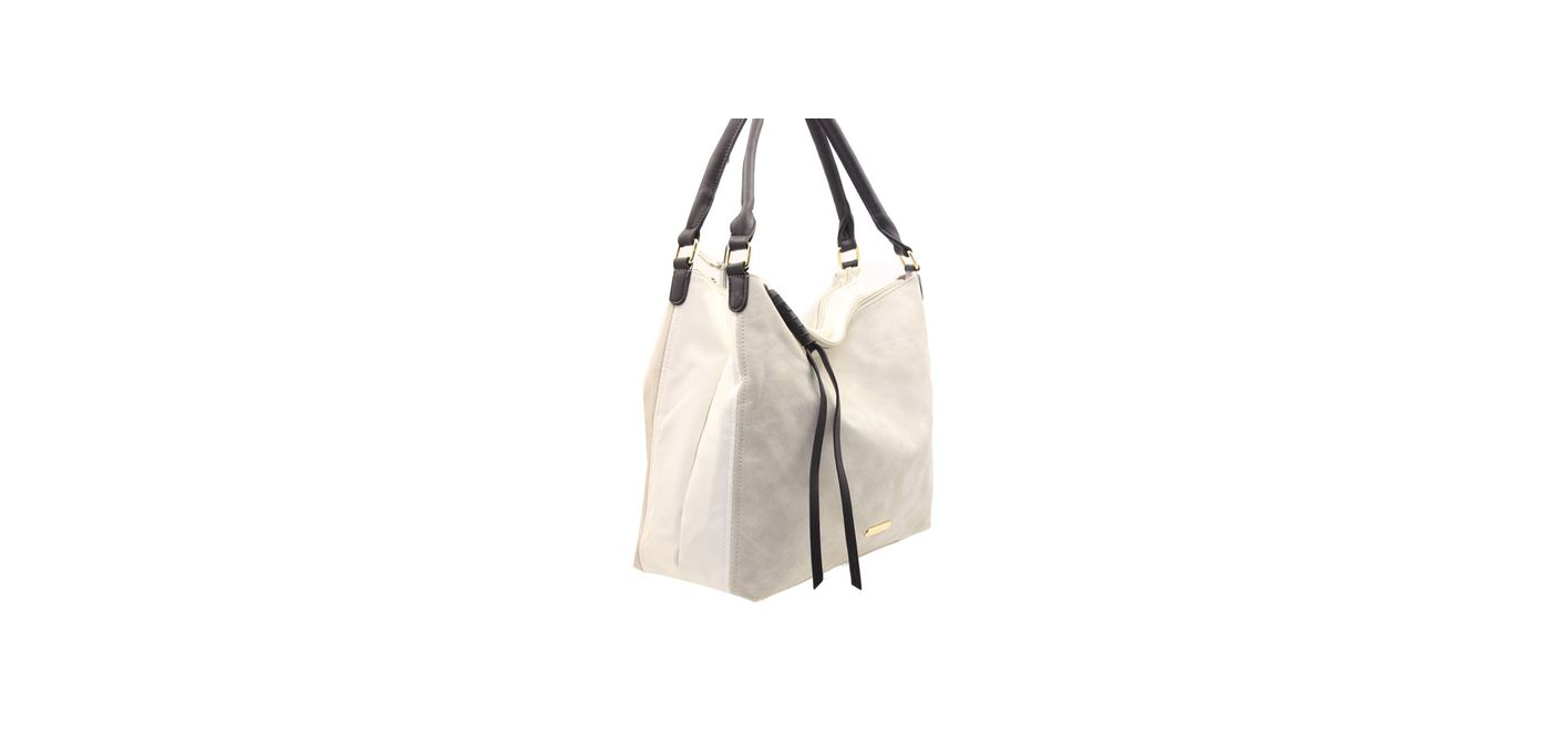 Blackcherry Double Compartment Lila Shoulder Bag &#8211; Grey